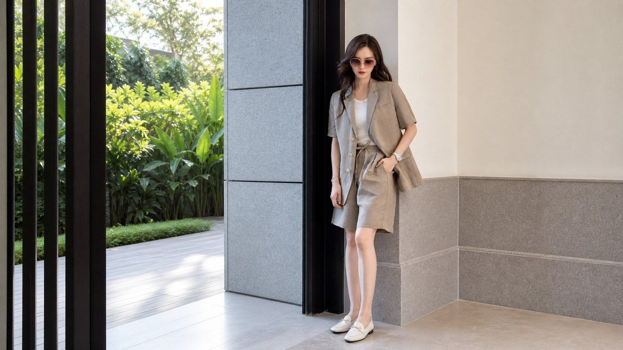 Tỷ lệ màu sắc và chất liệu giữa các món trong outfit
