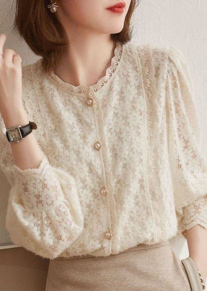 Áo blouse phối Môi trường công sở