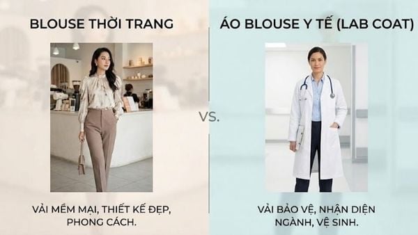 Áo blouse là gì? Khác biệt giữa Blouse thời trang và blouse y tế