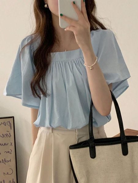 Áo blouse Tay bồng / buộc nơ