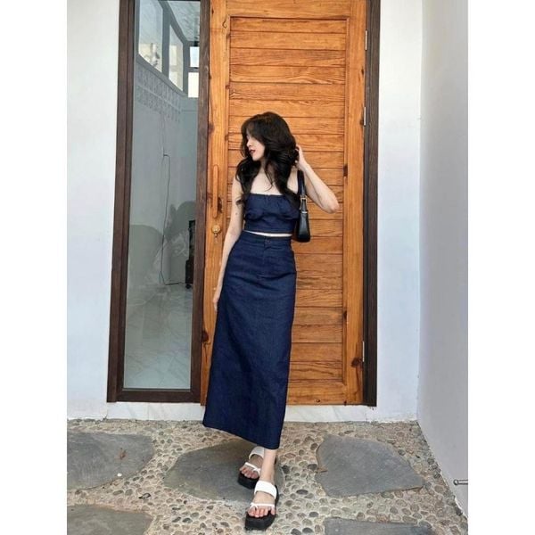 Các kiểu váy hè đẹp nhất - Váy denim mỏng