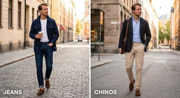 Giày Loafer là gì - Loafer + Jeans hoặc Chinos