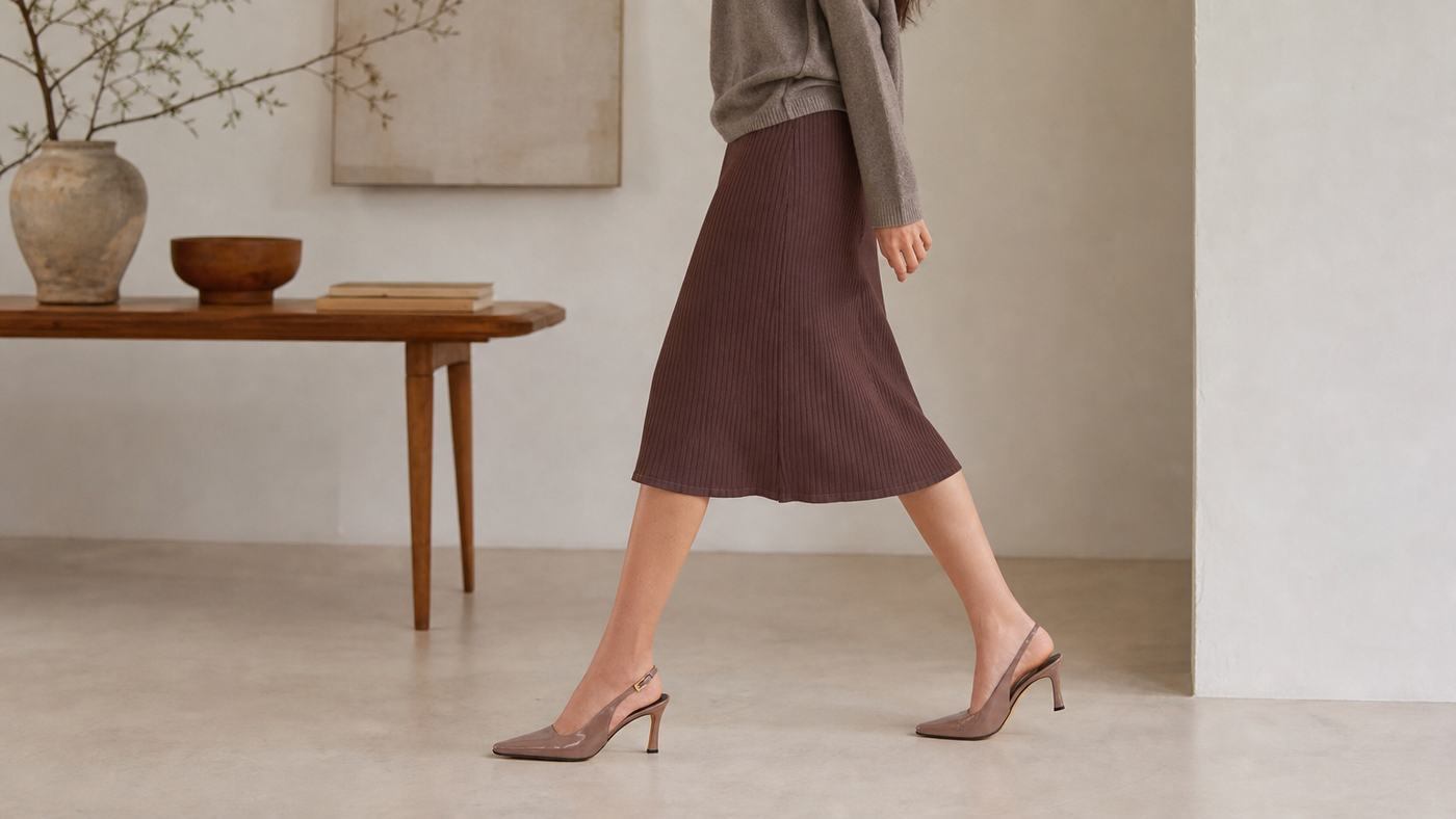 Chọn slingback theo hướng dễ mặc chính hãng nên ưu tiên dáng tối giản và màu trung tính