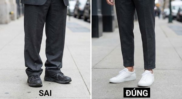 Mặc vest đi giày thể thao - Độ dài lý tưởng