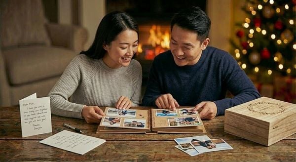Quà giáng sinh cho người yêu - Thiệp viết tay / Scrapbook
