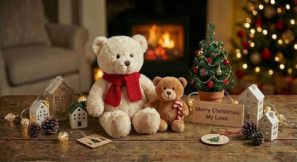 Quà giáng sinh cho người yêu - Gấu bông, đồ trang trí Giáng Sinh