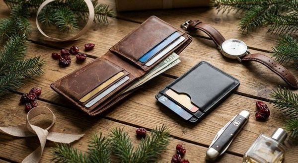 Quà giáng sinh cho người yêu - Ví da, thẻ cardholder