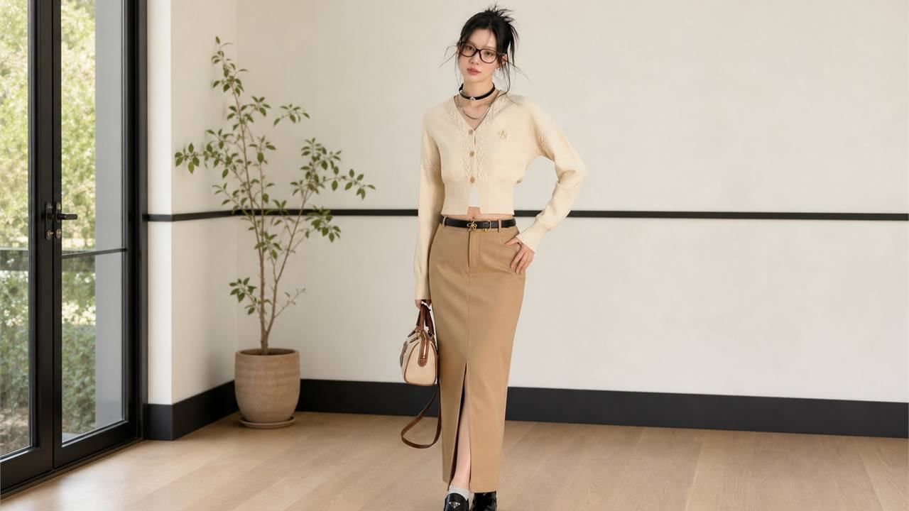 Váy bút chì xẻ tà nữ tính và hiện đại hơn