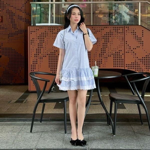 Đầm pastel dáng chữ A