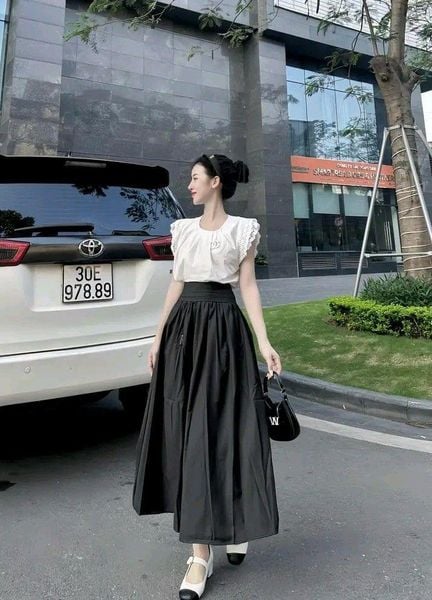 Chọn váy tết cho dáng thấp