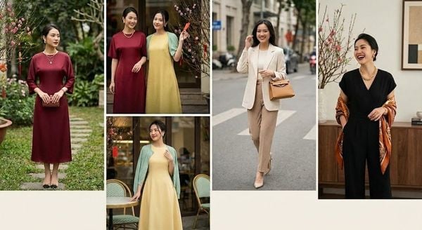 Màu váy Tết 2026 dễ mặc, dễ sang
