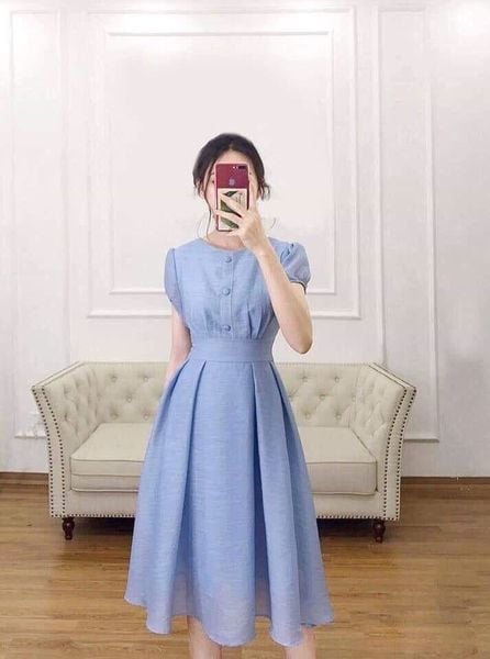 Đầm xếp ly mềm