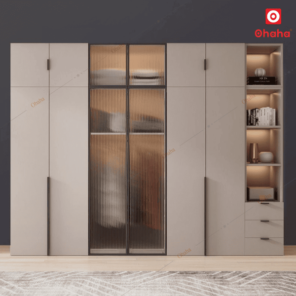 Tủ quần áo gỗ công nghiệp hiện đại Ohaha - HĐ026 cao cấp