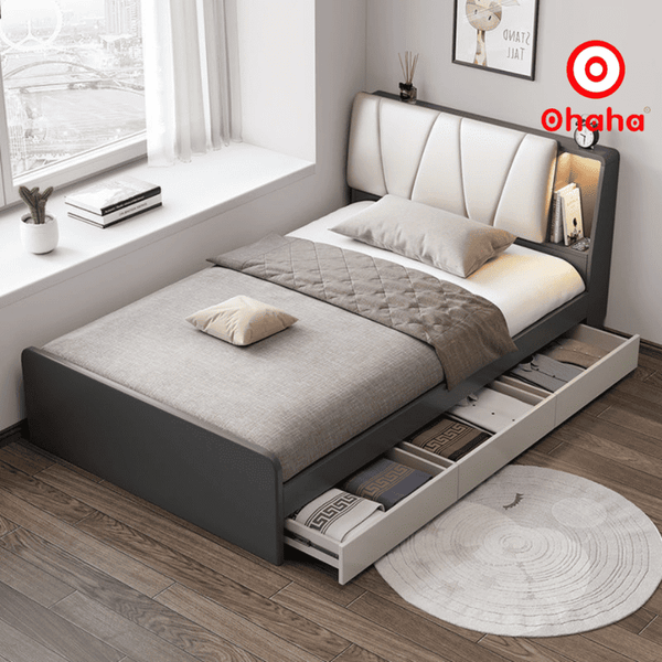 Giường ngủ có ngăn kéo: Giải pháp lưu trữ thông minh cho phòng ngủ nhỏ
