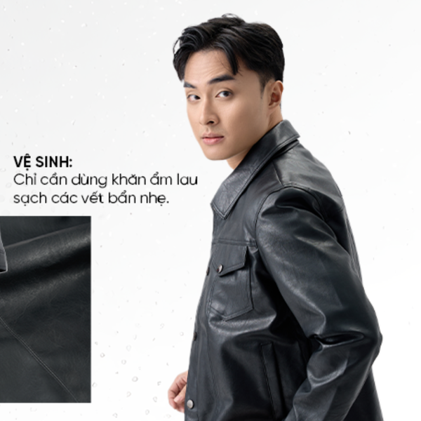 Áo da chỉ cần dùng khăn ẩm lau sạch các vết bẩn nhẹ