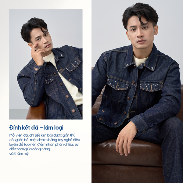 Những viên đá được đính bằng tay tạo nên điểm nhấn phản chiếu