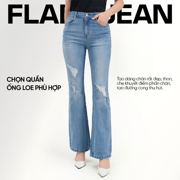 Chọn quần ống loe phù hợp tạo dáng chân thon, che khuyết điểm, tạo đường cong thu hút