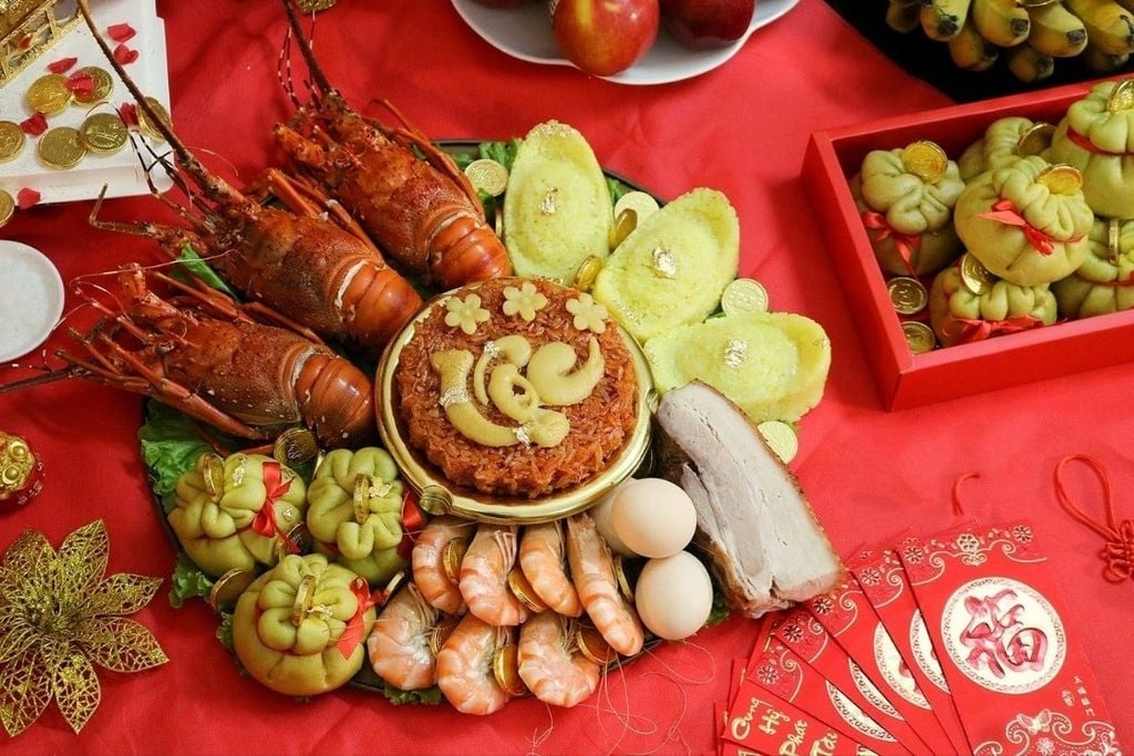 mâm cúng vía thần tài