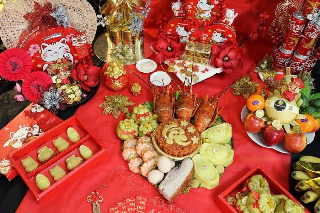 mâm cúng vía thần tài