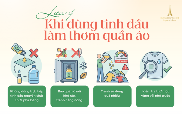 Gợi ý 5 nhóm hương tinh dầu làm thơm quần áo được yêu thích