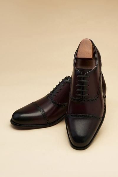 Giày oxford màu mận