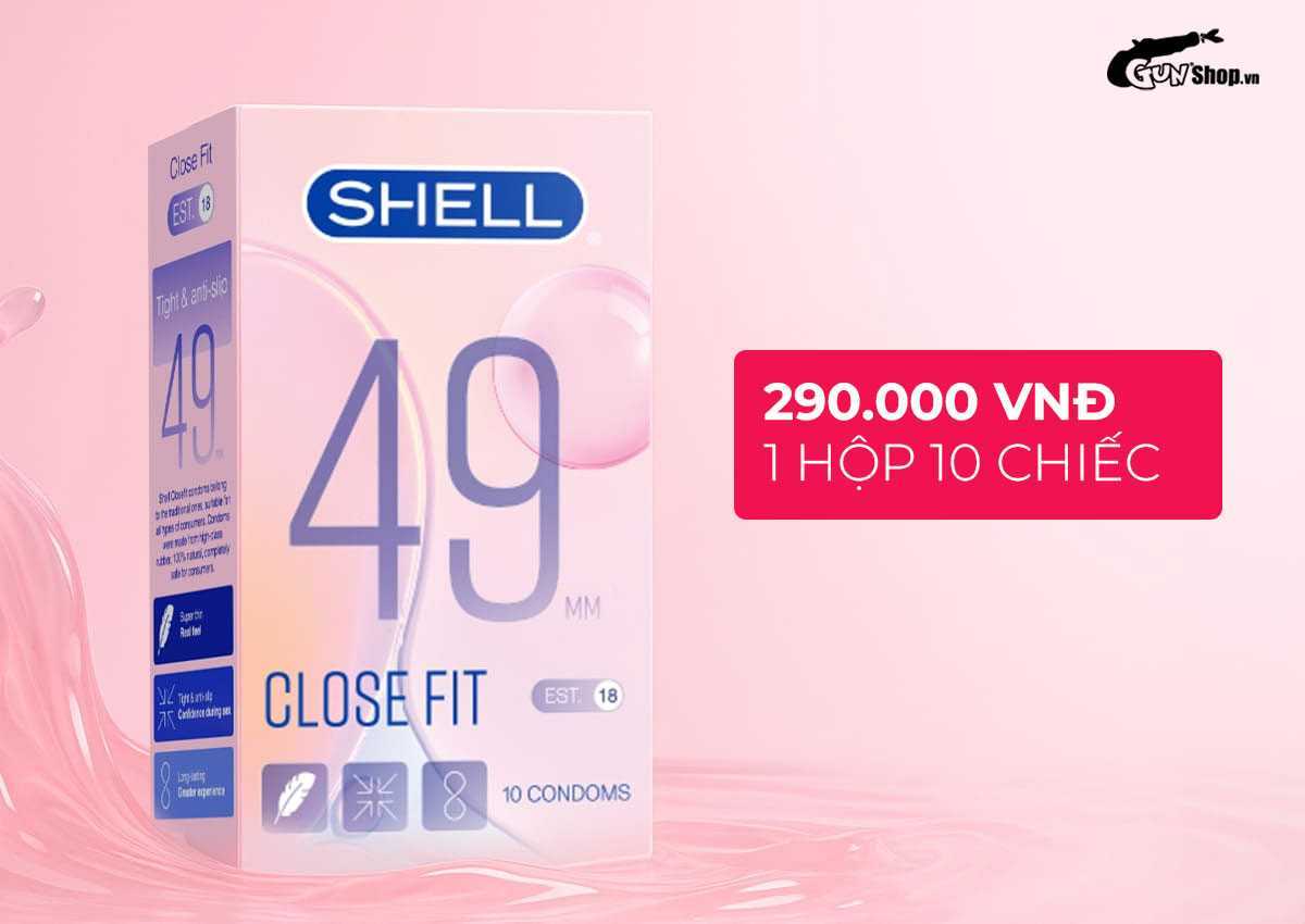 Review bao cao su Shell Close Fit size 49mm