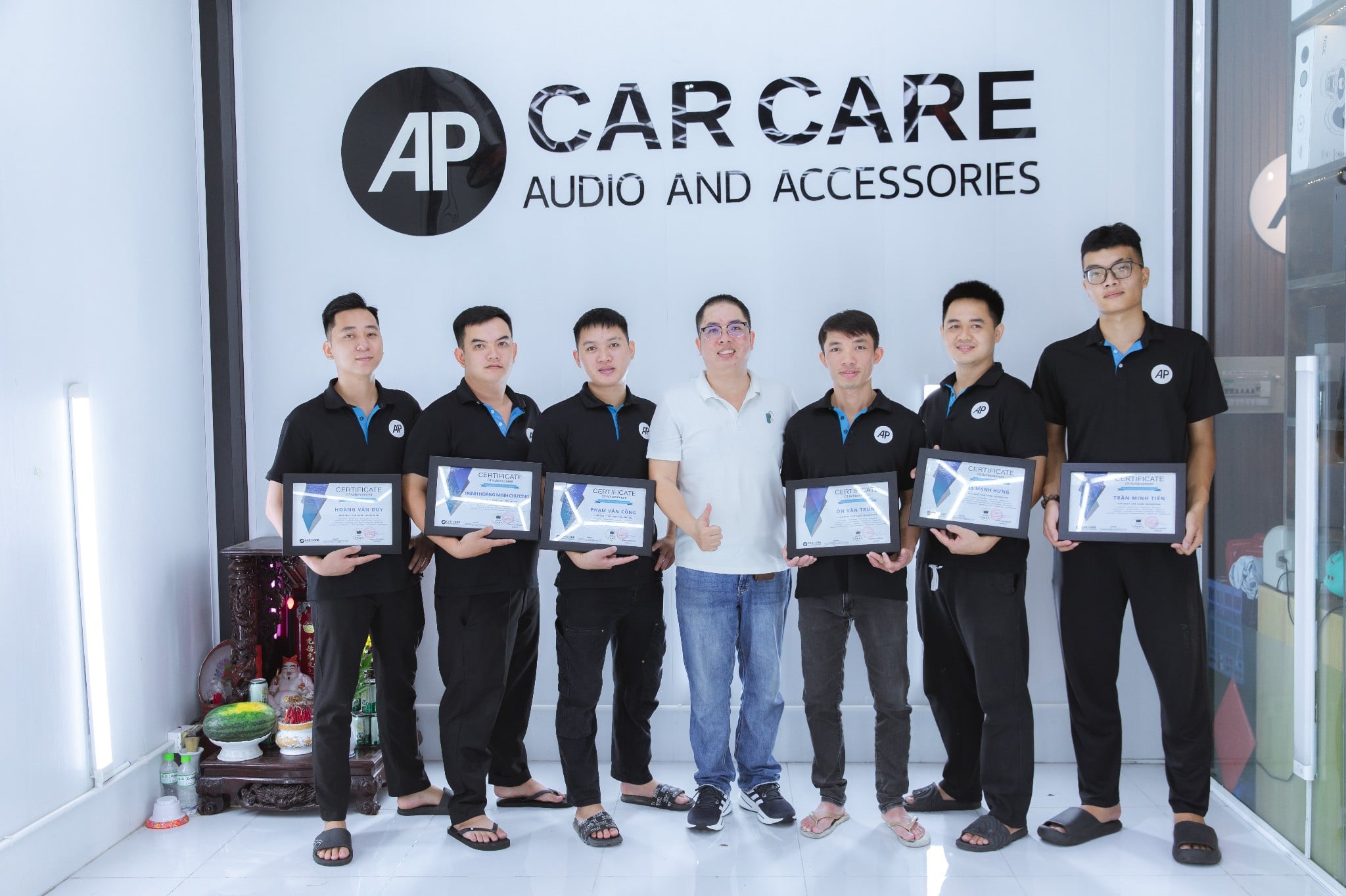 dịch vụ sơn xe ô tô chuyên nghiệp tại AP Car Care