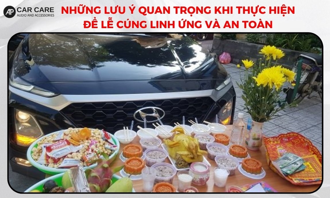 Những lưu ý quan trọng khi thực hiện để lễ cúng linh ứng và an toàn