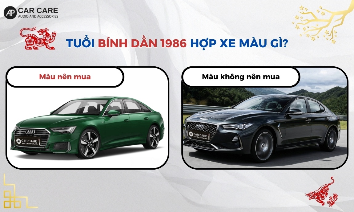 Tuổi Bính Dần 1986 hợp xe màu gì?