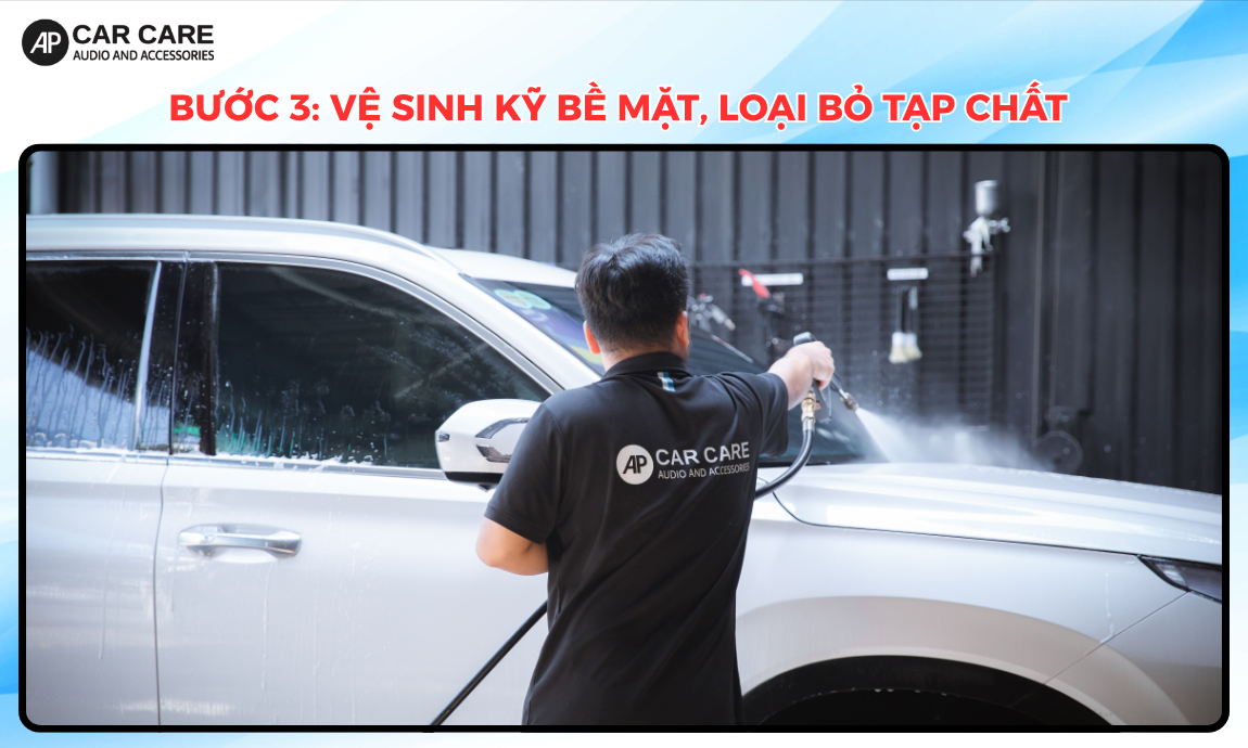 vệ sinh kỹ bề mặt, loại bỏ tạp chất