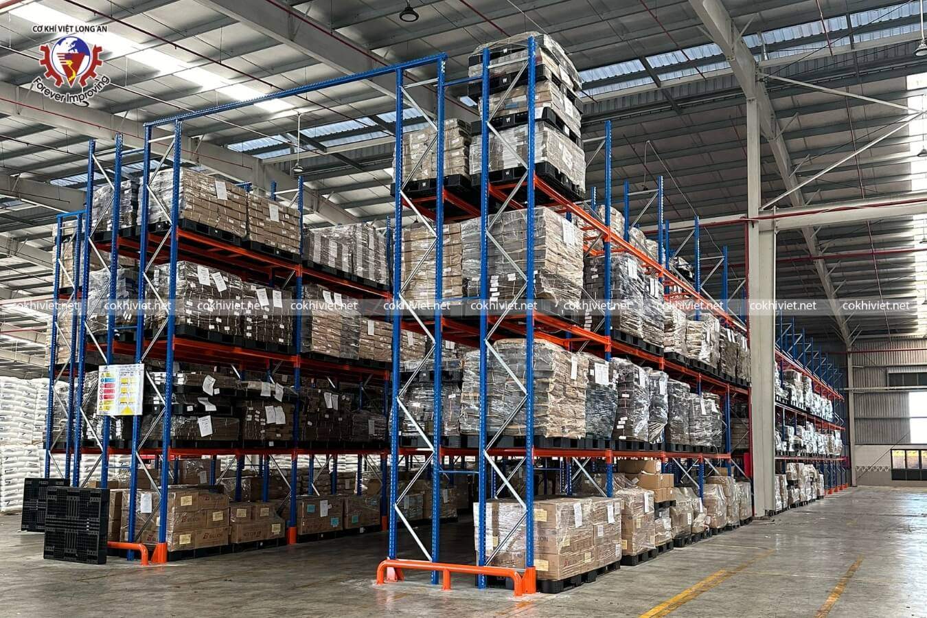 kệ selective pallet kho bao bì