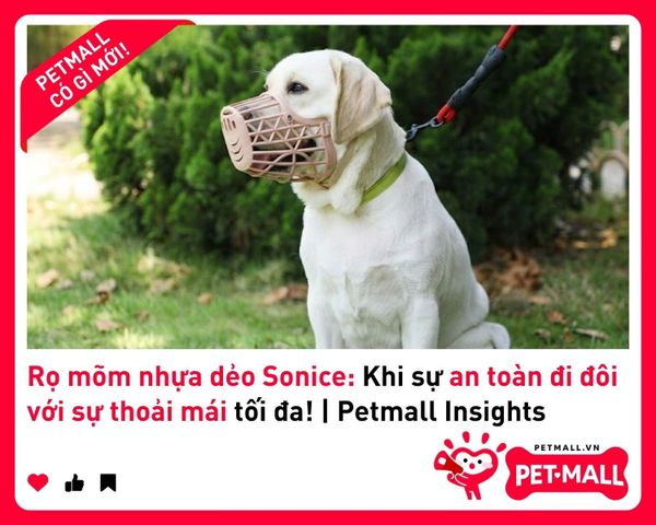 Rọ mõm nhựa dẻo Sonice: Khi sự an toàn đi đôi với sự thoải mái tối đa! | Petmall Insights 1
