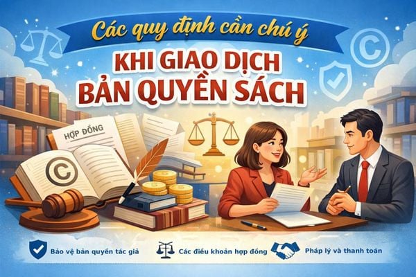 Các quy định cần chú ý khi giao dịch bản quyền sách