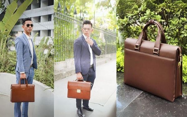 khi phối túi xách với vest