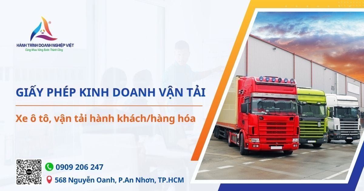 Dịch vụ xin cấp giấy phép kinh doanh vận tải bằng xe ô tô mới nhất