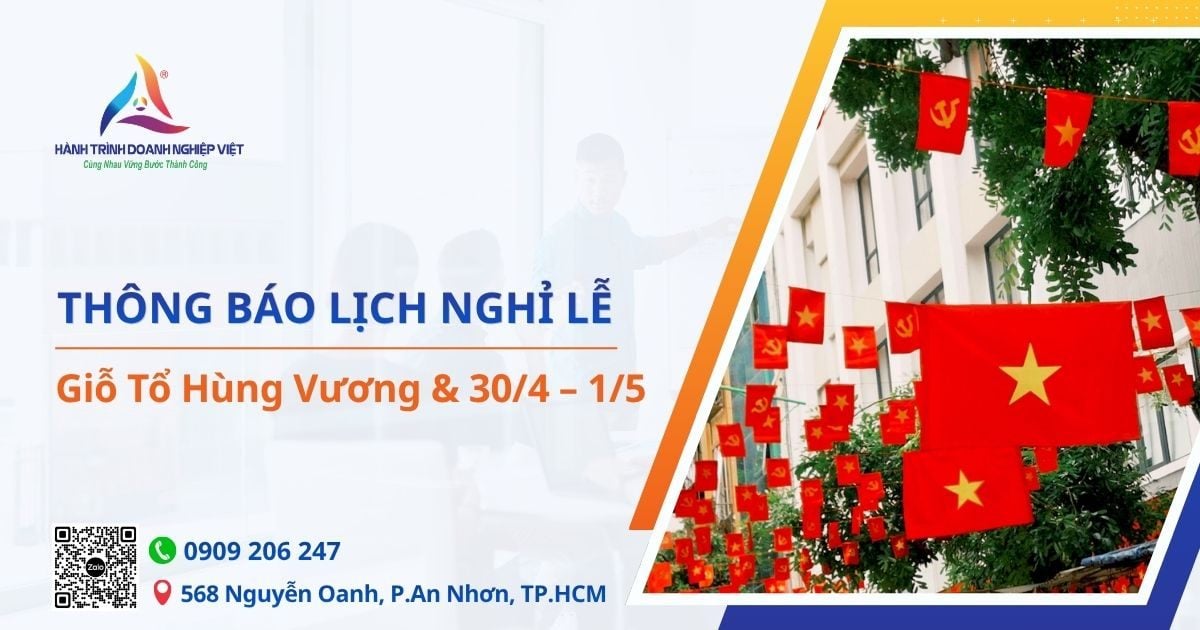Lịch nghỉ Giỗ Tổ Hùng Vương và 30/4 1/5 năm 2026 tại HTDNV Group