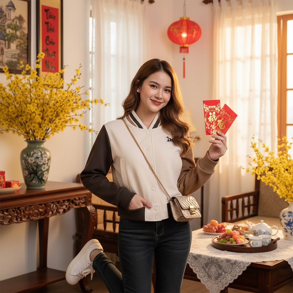 Áo Nỉ Nữ Li-Ning AWDUJ12-2V