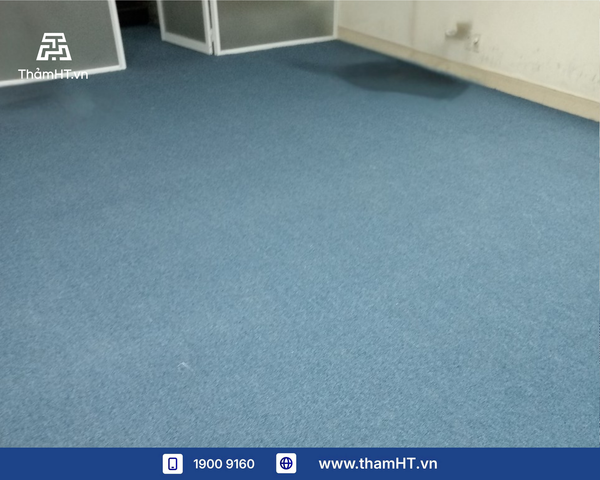 Thảm trải sàn văn phòng 150m2 - Thảm ALPS 1105 Xanh dương - Cải thiện năng suất làm việc