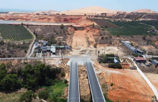 tuyến đường thi công tại phan thiết