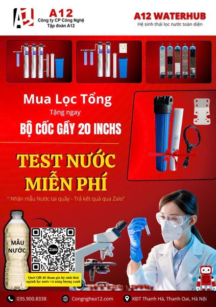 Miễn phí xét nghiệm nước ở hội trợ mùa thu