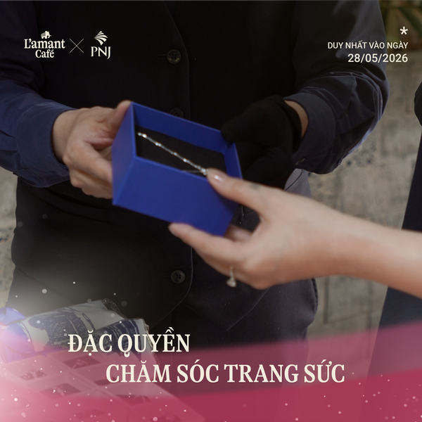 Làm sạch trang sức chuyên nghiệp miễn phí tại L'amant Café Võ Văn Tần