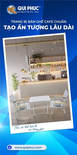 Bộ bàn ghế cafe Ceto CNC Qui Phúc