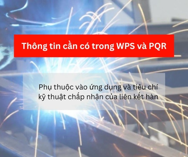 Thông tin cần có trong WPS và PQS