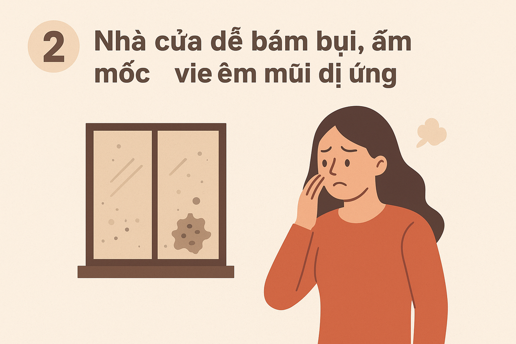 Dấu hiệu nhà bị ô nhiễm không khí 2