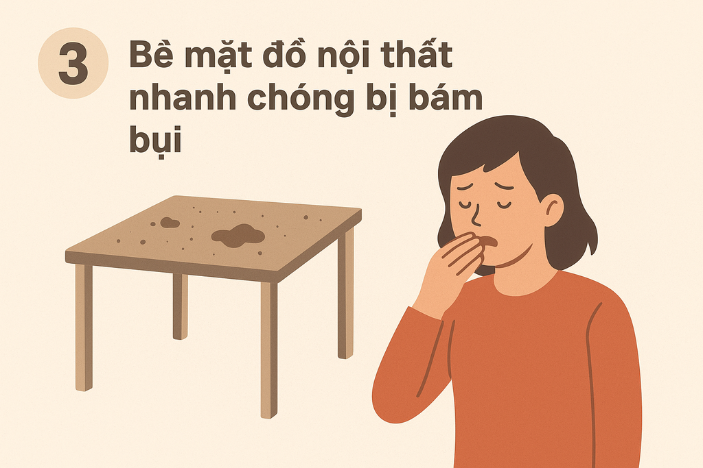 Dấu hiệu nhà bị ô nhiễm không khí 3