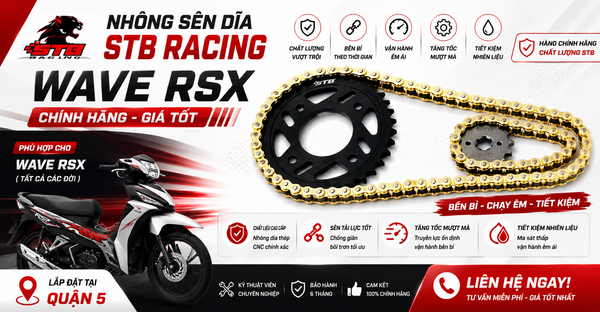Nhông Sên Dĩa STB Racing Wave RSX Chính Hãng Giá Tốt Quận 5
