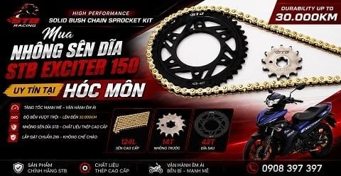 Mua Nhông Sên Dĩa STB Exciter 150 Uy Tín Tại Hóc Môn