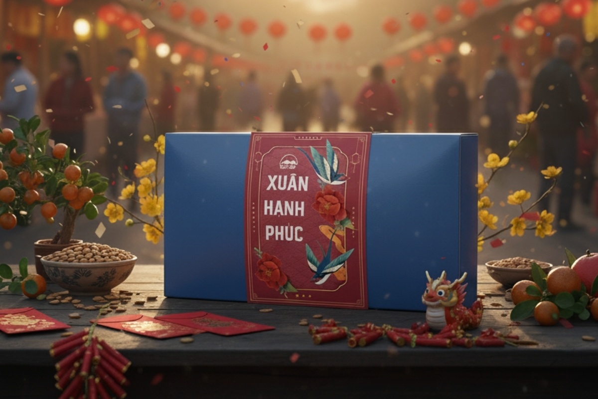 Hộp quà xuân hạnh phúc