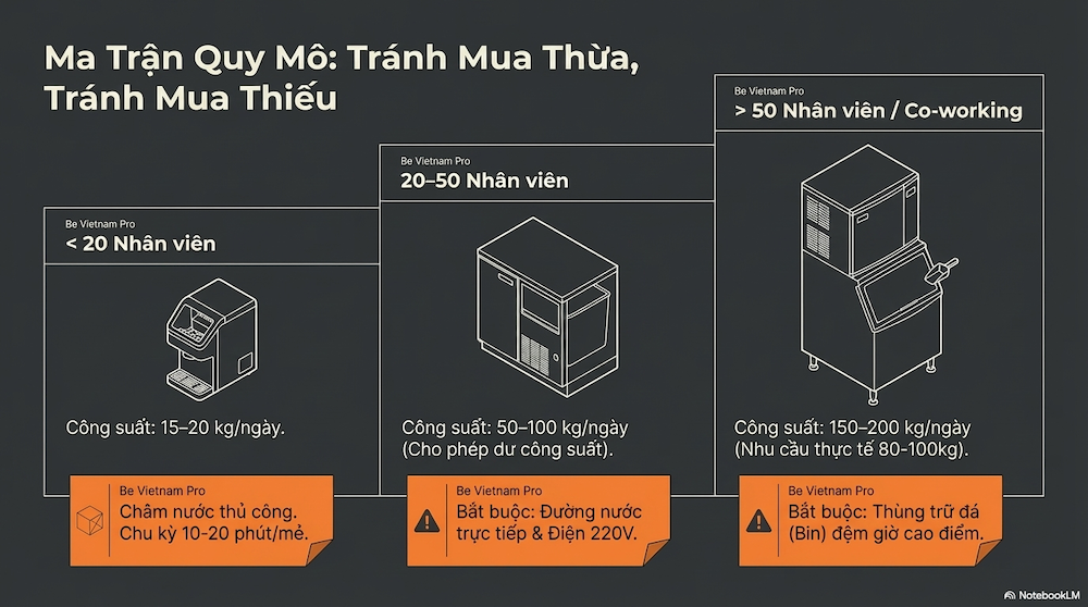 Chọn Máy Theo Quy Mô Văn Phòng: Đừng Mua Thừa, Đừng Mua Thiếu