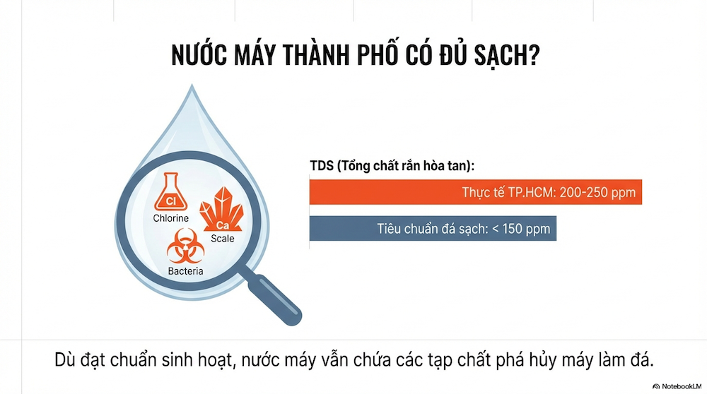 Tại Sao Quán Của Bạn Bắt Buộc Phải Có Hệ Thống Lọc Nước Cho Máy Làm Đá?